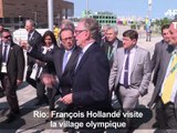 JO-2016: quand Hollande badine avec les athlètes au Village olympique