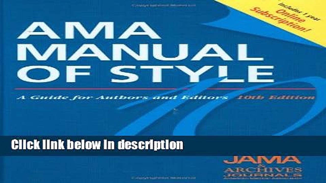 Ebook AMA Manual of Style: A Guide for Authors and Editors  Special Online Bundle Package Full