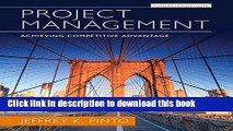 Ebook Project Management: Achieving Competitive Advantage (4th Edition) Free Download