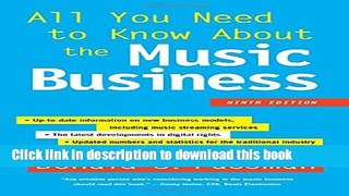 Books All You Need to Know About the Music Business Full Online