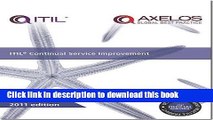 Ebook ITIL Continual Service Improvement 2011 Edition Full Online