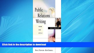 EBOOK ONLINE Public Relations Writing: Form and Style, 6th Edition READ PDF FILE ONLINE