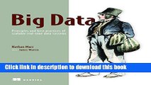 Books Big Data: Principles and best practices of scalable realtime data systems Free Online