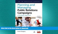 FAVORIT BOOK Planning and Managing Public Relations Campaigns: A Strategic Approach (PR in