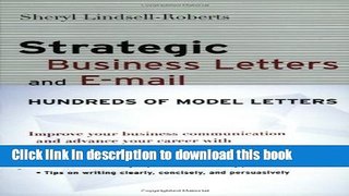 Books Strategic Business Letters and E-mail Full Online