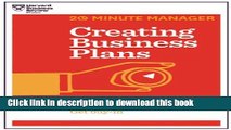 Books Creating Business Plans (HBR 20-Minute Manager Series) Free Download