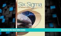 Big Deals  Six Sigma For Business Leaders: A Guide To Implementation  Best Seller Books Most Wanted