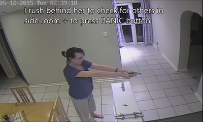 Quand ta copine sort son gun pour arreter le voleur dans ta maison!