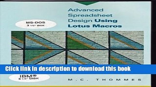 Ebook Advanced Spreadsheet Design Using Lotus Macros Free Online