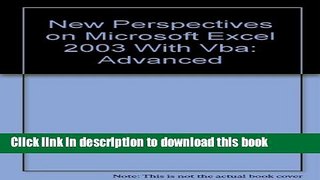 Ebook Update Supplement: New Perspectives on Microsoft Office Excel 2003 with Visual Basic for