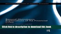 Ebook Beyond Mainstream Explanations of the Financial Crisis: Parasitic Finance Capital Full