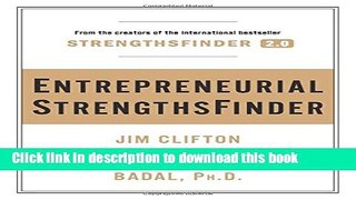 Ebook Entrepreneurial StrengthsFinder Free Online