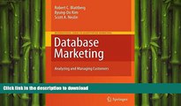 READ ONLINE Database Marketing: Analyzing and Managing Customers (International Series in