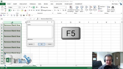 Excel Tips: Did You Say Go To Special Again - Here Is Another Twist To Removing Blank Rows