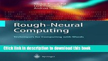Books Rough-Neural Computing: Techniques for Computing with Words Free Online