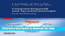 Ebook Computerlinguistik und Sprachtechnologie: Eine EinfÃ¼hrung Free Online