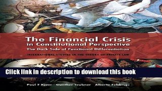 [Download] The Financial Crisis in Constitutional Perspective: The Dark Side of Functional