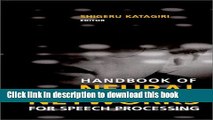 Books Handbook of Neural Networks For Speech Processing Full Online