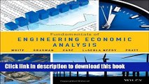 [Download] Fundamentals of Engineering Economic Analysis Free Books