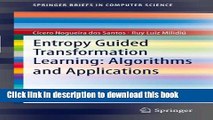 Books Entropy Guided Transformation Learning: Algorithms and Applications (SpringerBriefs in