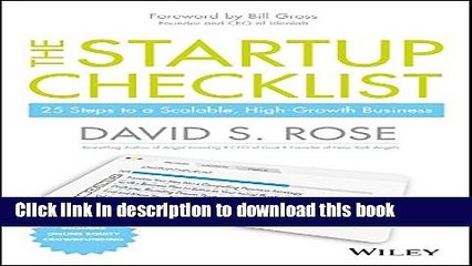 Ebook The Startup Checklist: 25 Steps to a Scalable, High-Growth Business Full Online