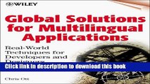 Ebook Global Solutions for Multilingual Applications: Real-World Techniques for Developers and