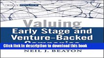 [PDF] Valuing Early Stage and Venture Backed Companies  Read Online