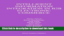 Books Intelligent Information Integration in B2B Electronic Commerce Full Download