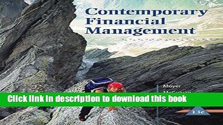 [PDF] Bundle: Contemporary Financial Management, 13th + Aplia Printed Access Card Free Books