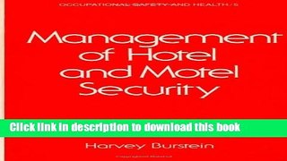 Ebook Management of Hotel and Motel Security Free Download