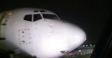 Plane That Skidded Off Bergamo Runway Captured Up-Close by Driver