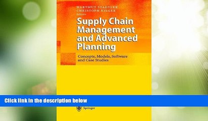 Big Deals  Supply Chain Management and Advanced Planning: Concepts, Models, Software, and Case