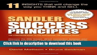 [PDF] Sandler Success Principles : 11 Insights that will change the way you Think and Sell Free