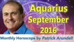Aquarius September 2016 Horoscope