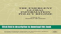 [Download] The Emergent Global Information Policy Regime (International Political Economy Series)