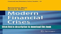 [PDF] Modern Financial Crises: Argentina, United States and Europe (Financial and Monetary Policy