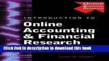 Books Introduction to Online Accounting   Financial Research (Business Research Solutions Series)