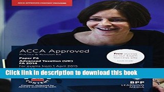 Books ACCA P6 Advanced Taxation FA2014: Practice and Revision Kit Free Online