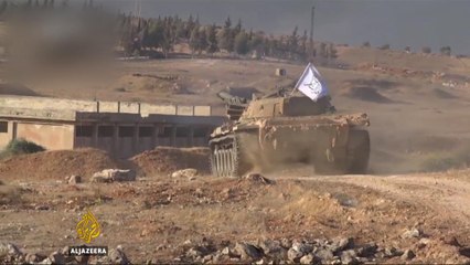 Syria's war: Displacement camps hit in Aleppo