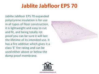 Polystyrene underfloor insulation