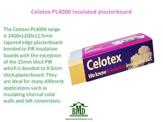 Celotex PL4000 insulated plasterboard