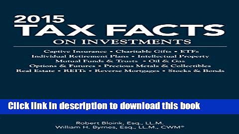 Ebook 2015 Tax Facts on Investments Free Online