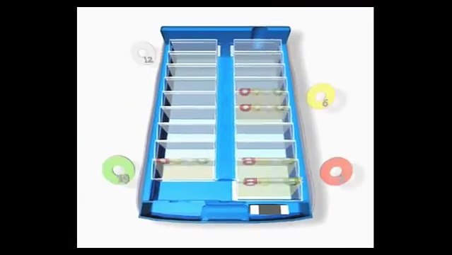 Karteikasten Han 9988, Croco 2-6-19, A8 blau, Kunststoff, f.ca.2000 Karteikarten