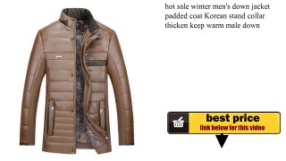 hot sale winter men's down jacket padded coat Korean stand collar thicken keep warm male down