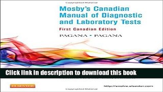 Ebook Mosby s Canadian Manual of Diagnostic and Laboratory Tests Free Online