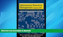 FAVORIT BOOK Maintenance Resource Management: Adapting Materials Requirements Planning MRP READ