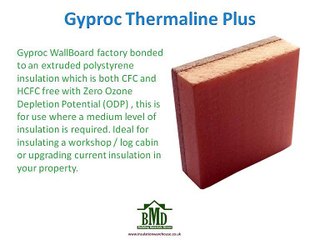 Gyproc Thermaline Plus insulated plasterboard