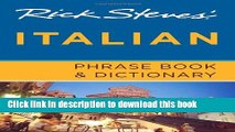 Books Rick Steves  Italian Phrase Book   Dictionary Full Online