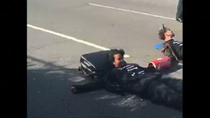 Black Lives Matter protest blocks road to London's Heathrow Airport