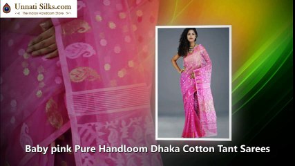 050816Jamdhani weaves of Dhaka cotton sarees